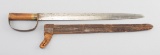 Very well executed D-guard style fighting Bowie Knife or Short Sword.  This piece is 20 3/4