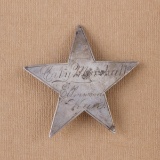 Early 5-point star Badge, City Marshal, Ellinwood, Kansas, 2