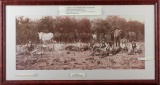 Large framed Image of Company D, Frontier Battalion.  Note on front of Image states 