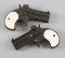 Pair of Derringer Excam, over & under Derringers, Model TA 38,  .38/38 SPL Caliber, SN L54606 & L546