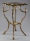 Early Victorian, brass and marble Lamp Stand, attributed to Bradley & Hubbard, circa 1890s.  Top mea