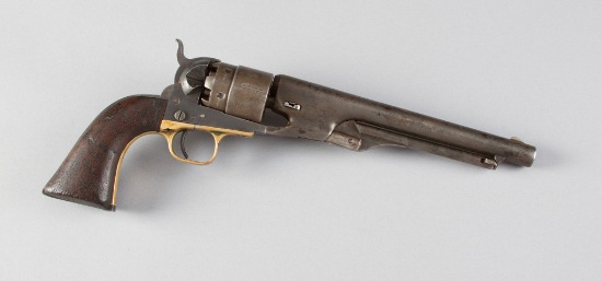 Antique Colt, Model 1860, Army Revolver, .44 Caliber, SN 11110 with matching numbered wedge, 8" roun