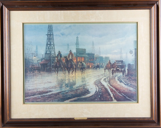 An original double signed and numbered print by noted Texas Artist G. Harvey.  Number 12 of 2250, Ti