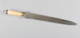 Bone handled Knife marked Tiffany & Co., New York, with polished bone handle, sterling cap & spacer,