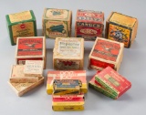 A collection of 16 advertising Ammunition Boxes, for shotgun, rifle and pistol calibers, to include: