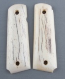 Beautiful pair of polished sheep horn Grips for a Model 1911, excellent condition.