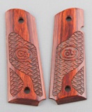 Pair of Rosewood Grips for a Colt, Model1911.