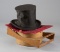 Unique and scarce antique collapsible Top Hat, in overall good condition.  This hat will be accompan