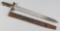 Military Short Sword, blade is marked 