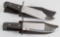 Two new Winchester Clip Point Bowie Knives, both have 9 1/4