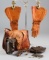 Seven piece vintage collection to include:  A pair of Cowgirl Leather Gauntlets with unusual spring