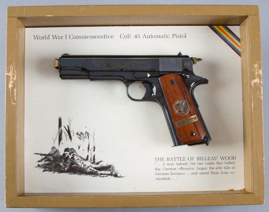 Factory engraved Colt WWI Commemorative, Model 1911, Semi-Automatic Pistol, .45 ACP Caliber, SN 5149