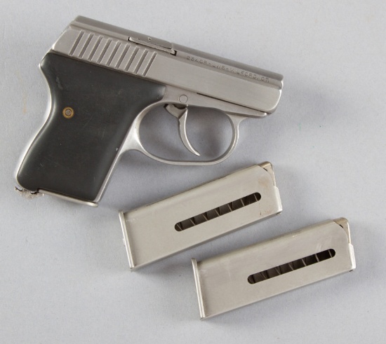 Boxed L.W. Seecamp Co., Pocket Model, Semi-Automatic Pistol, .25 ACP Caliber, SN 3778, 2" barrel, st