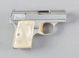 Like new Belgium Browning, Baby Light Weight, Semi-Automatic Pistol, 6 MM Caliber, SN 420911, 2