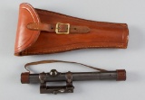 Vintage Carl Zeiss Gena Scope, SN 35781, complete with a Griffin & Howe quick change scope release w