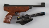 Weihranch Air Pistol, Model AG, made in Germany, 4.5-177 Caliber, SN 151271.  Barrel is marked 