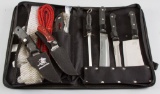 A complete set of Skinning Tools and two side Knives, all marked Winchester.  Kit has one 11 1/4
