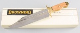 New in box Browning, heavy Clip Point Bowie Knife with 9 3/4