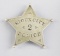 Sioux City Police #2 Badge, 5-point ball star, 3 1/2