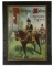 Outstanding framed color Lithograph advertising 