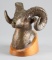 Original Bronze Sculpture by Clark Bronsen, dated 1970, No. 25 of 25, bust of Big Horn Ram, incredib