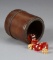 Vintage, heavy leather Dice Cup, 4