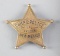 Chief of Police, Las Cruces, N.M., 5-point star Badge, 2 1/4