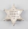 Deputy Sheriff, El Paso County, Badge, 5-point ball star, 2 1/2