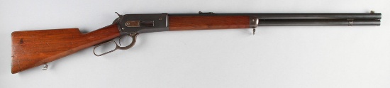 Winchester, 1886 smooth bore, Lever Action Rifle in .50-Express Caliber, SN 148910A.  This Wincheste