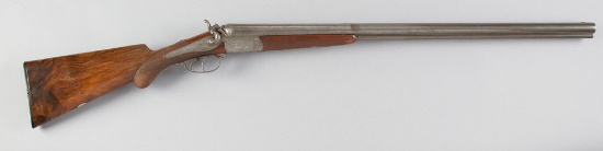 Fine quality antique German Drilling in 12 Gauge Shotgun and .38-55 Winchester Caliber Rifle, SN T92
