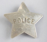 POLICE Badge, 5-point star, 2 7/8