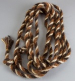 Approximately 21ft. Multi-color Horsehair Braided Lead Rope.  Dan Hardesty Estate.