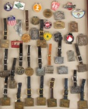 Approximately 40 Advertising Watch Fobs, some with straps, some without straps to include:  Case Equ