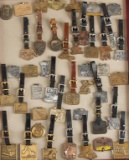 Collection of approximately 40 Advertising Watch Fobs some with leather straps, some without straps,