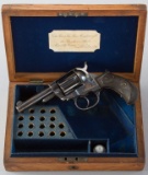 Antique, London marked, cased Colt, Model 1877, Sheriff's Model Revolver, .38 Caliber, 3 1/2