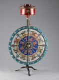 Table Model antique Gambling Wheel with 21