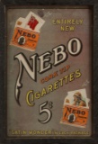 An original, framed, paper Advertisement for NEBO Cork Tip Cigarettes, vintage frame 12 7/8