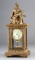 Extremely fine antique, Seth Thomas, crystal 2-piece Parlor Clock, with beautiful hand painted porce