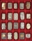 Collection of antique Match Safes, circa 1890s-1900, all have striker bases, some are embossed, some