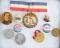 This lot consists of 10 early U.S. Political Buttons and Tokens depicting 