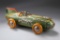 ATTENTION COLLECTORS:  Tin Friction Toy, #153, 1950 YONEZAWA ATOM Car.  Car measures 16