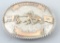 Scarce Buckle made by Silver Horse, Woodland, California, for the NIRA Champion, 1973, marked 10 Kt.