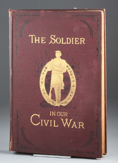 Original hard bound Book with cloth covered boards entitled "The Soldier in Our Civil War, Volume II