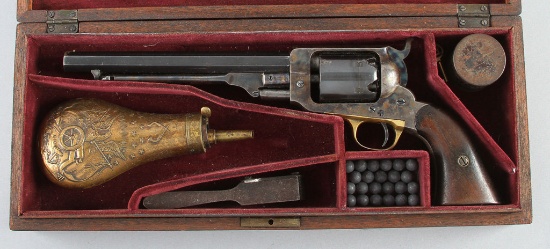 Cased Whitney, Navy Model, Percussion Revolver, circa 1850-1860s, SN 16907, .36 Caliber, 7 1/2" barr