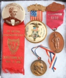 This lot consists of four Grand Army of the Republic Badges including a Union Veteran League 19th Na