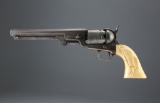 Presentation Colt, Model 1851 Navy Percussion Revolver, with raised carved ivory grips, .36 Caliber,