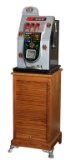 25 cent, Coin-op Slot Machine, manufactured by Mills Novelty Company, with glass doored money front,