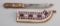 Leather and beaded Knife Sheath, 8