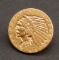 American Gold $5.00 Gold Piece, Indian Head, dated 1913, very fine condition.