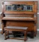 Antique oak case Wurlitzer Player Piano with bench.  This piano came from an estate in as is conditi